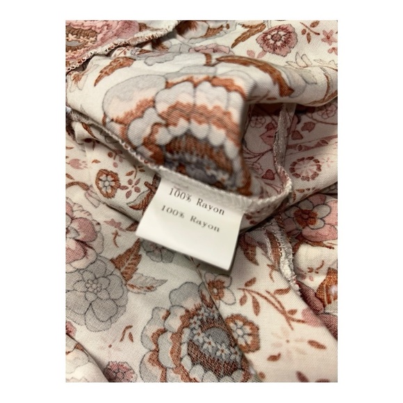 HALCYEEN Elegant Boho Maxi Dress with Flowing Silhouette White/ red flowers XXL - Picture 13 of 14